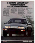 Mercury Xr4i Sedan Vintage Retro Advert Poster A4 Photo Print
