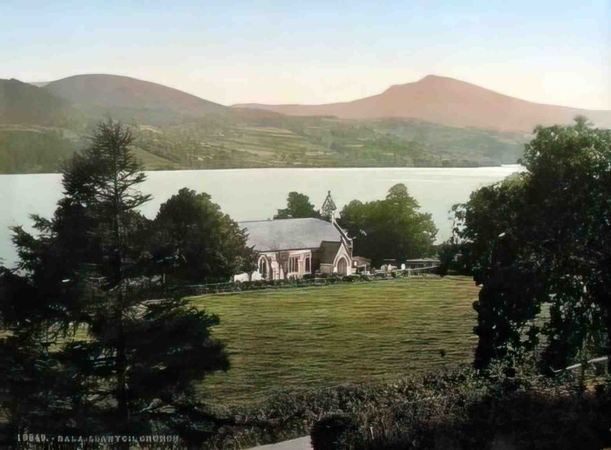 Merionethshire Bala Llanycil Church Vintage A4 Photo Print