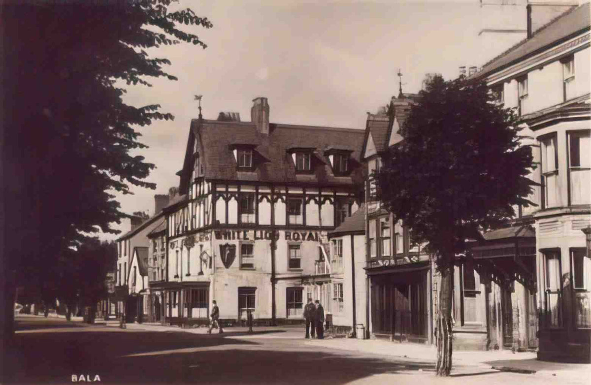 Merionethshire Bala White Lion Royal Hotel Vintage A4 Photo Print