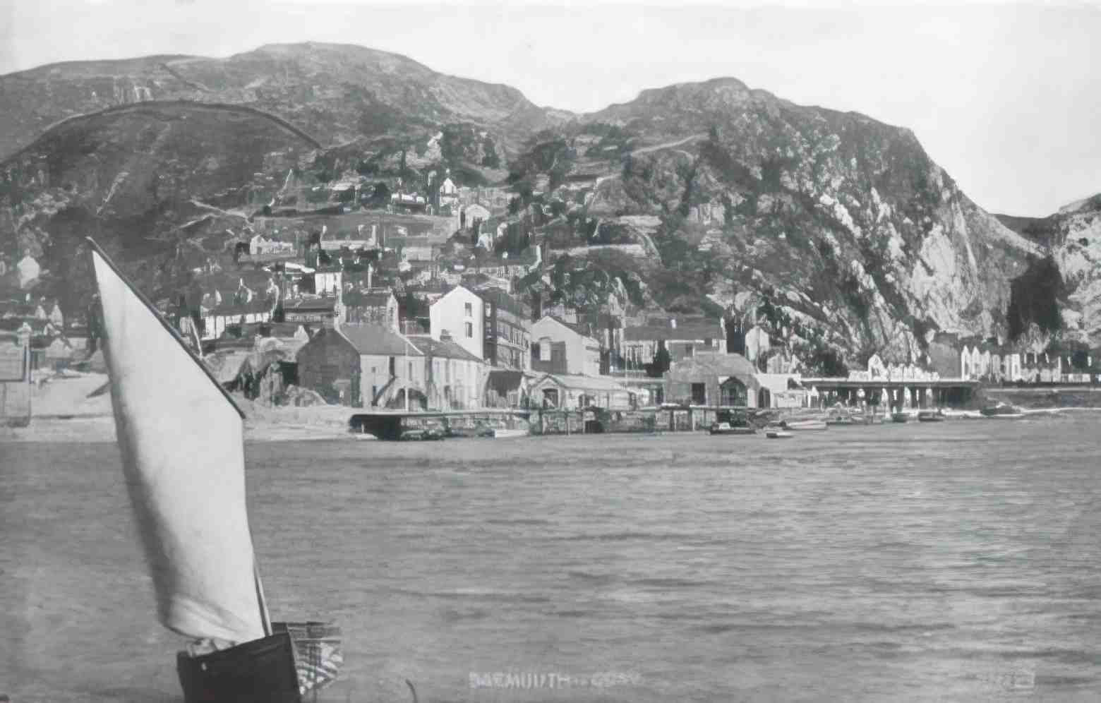 Merionethshire Barmouth Quay 1930 Vintage A4 Photo Print