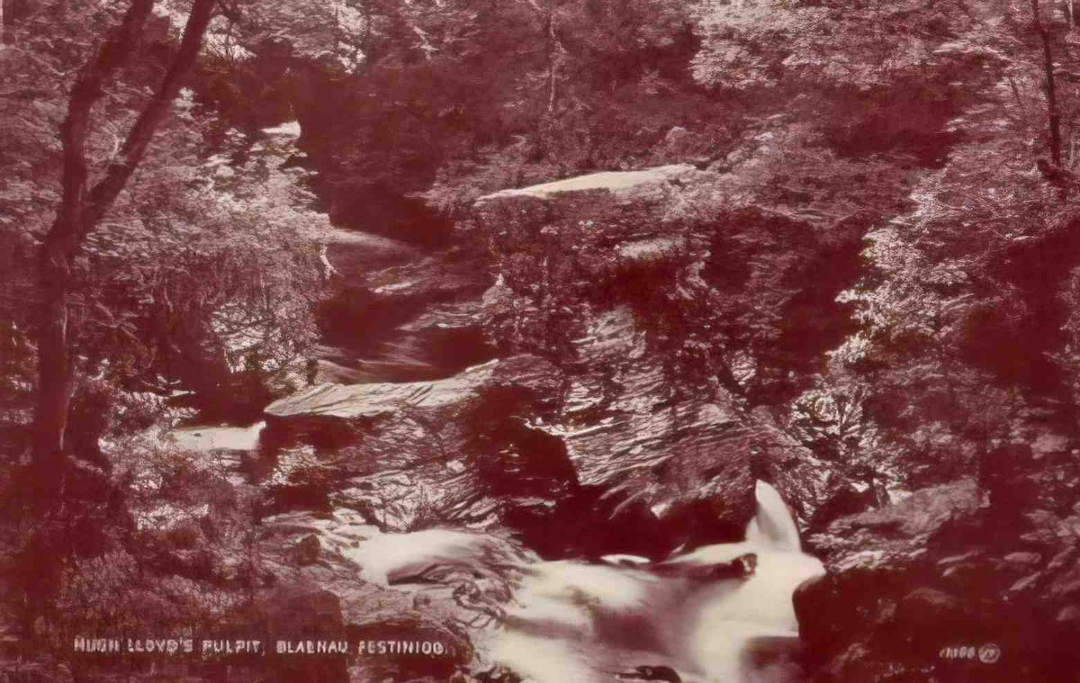 Merionethshire Blaenau Ffestiniog Hugh Lloyds Pulpit Vintage A4 Photo Print