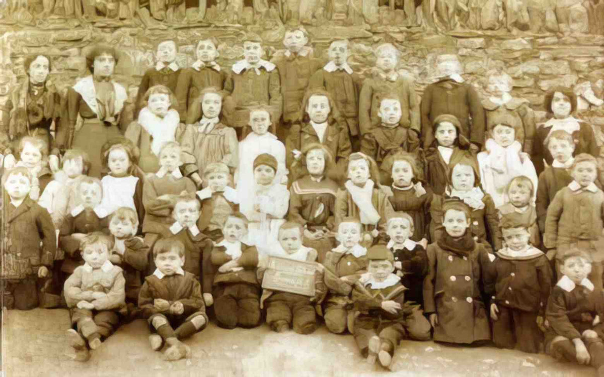 Merionethshire Blaenau Ffestiniog Manod School Photograph Group 8 Vintage A4 Photo Print
