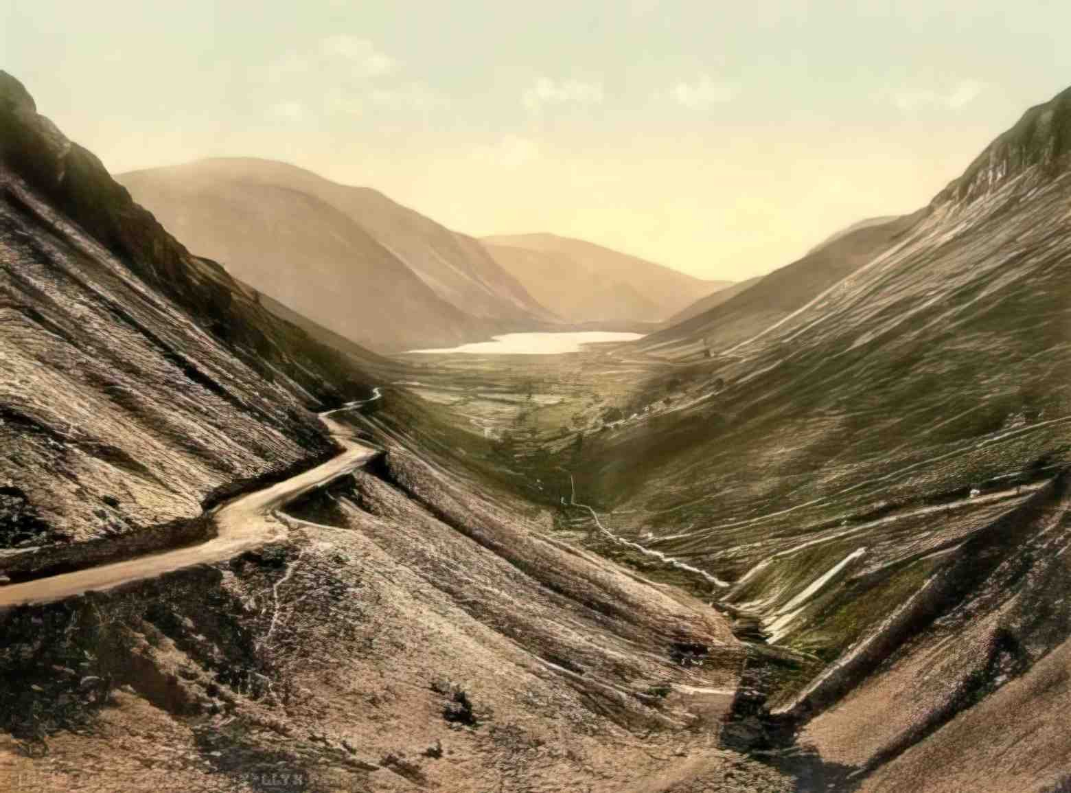 Merionethshire Dolgellau Tal y Llyn Pass Vintage A4 Photo Print
