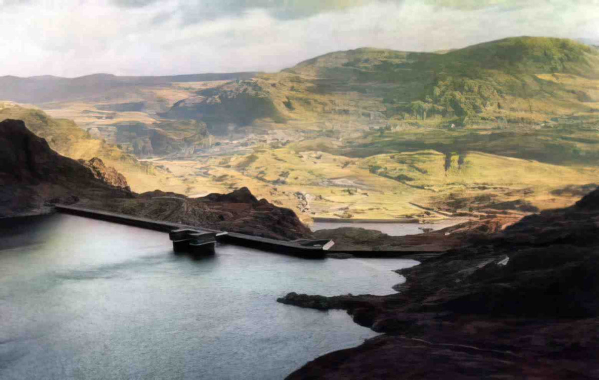 Merionethshire Ffestiniog Llyn Stwlan Vintage A4 Photo Print