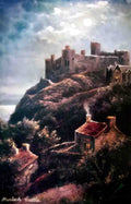 Merionethshire Harlech Castle Art Vintage A4 Photo Print