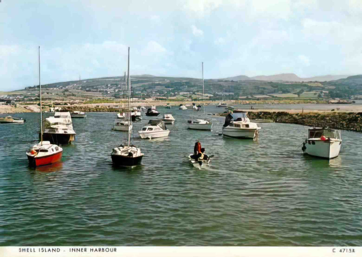 Merionethshire Llanbedr Shell Island Inner Harbour Vintage A4 Photo Print