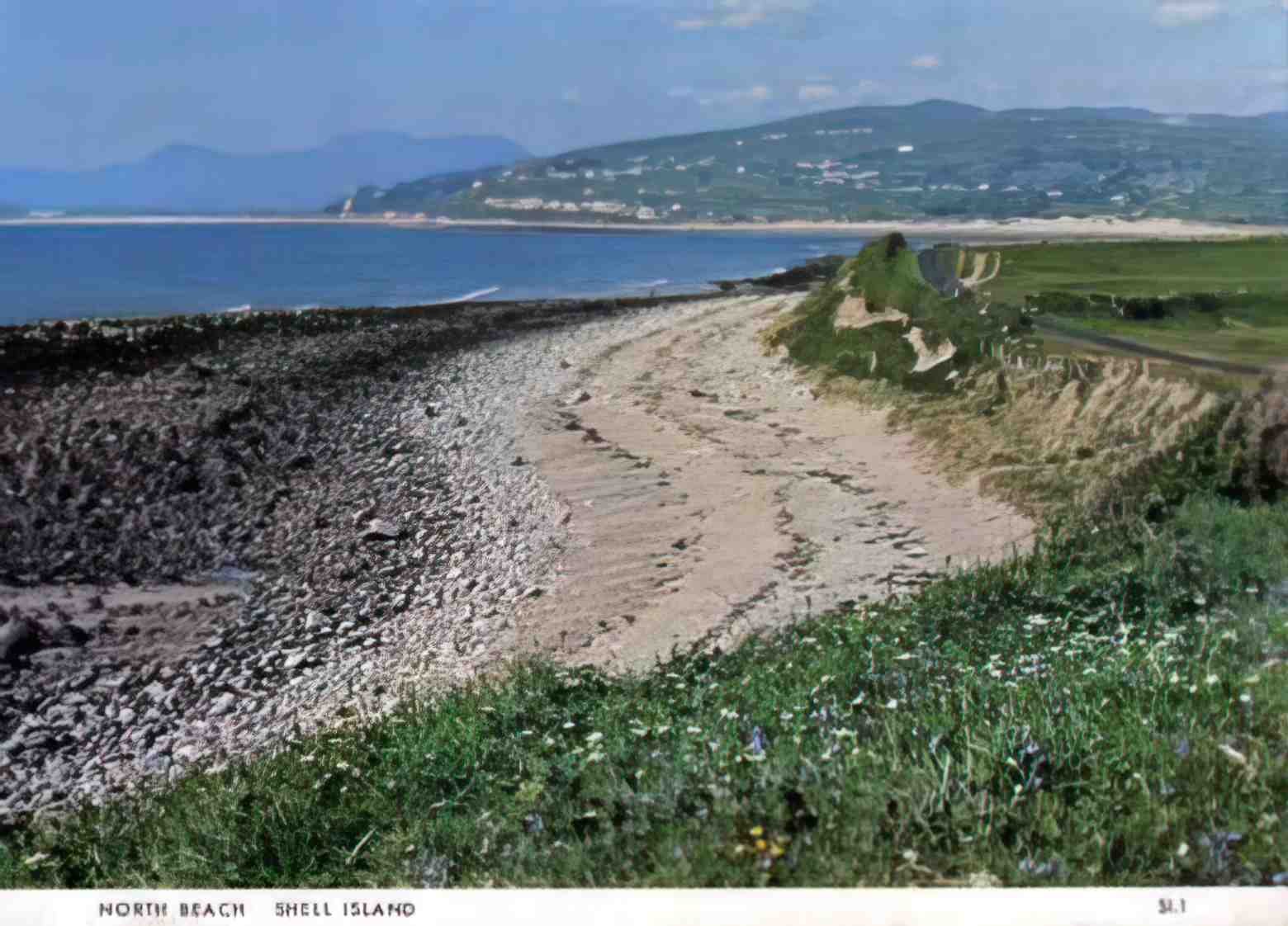 Merionethshire Llanbedr Shell Island North Beach Vintage A4 Photo Print