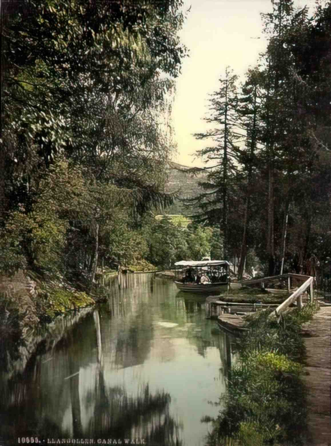 Merionethshire Llangollen Canal Walk Vintage A4 Photo Print