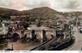 Merionethshire Llangollen Rail Station and Bridge 1930s Vintage A4 Photo Print
