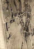 Merionethshire Towyn Aerial View 1950s vintage old SHARP A4 Photo Print