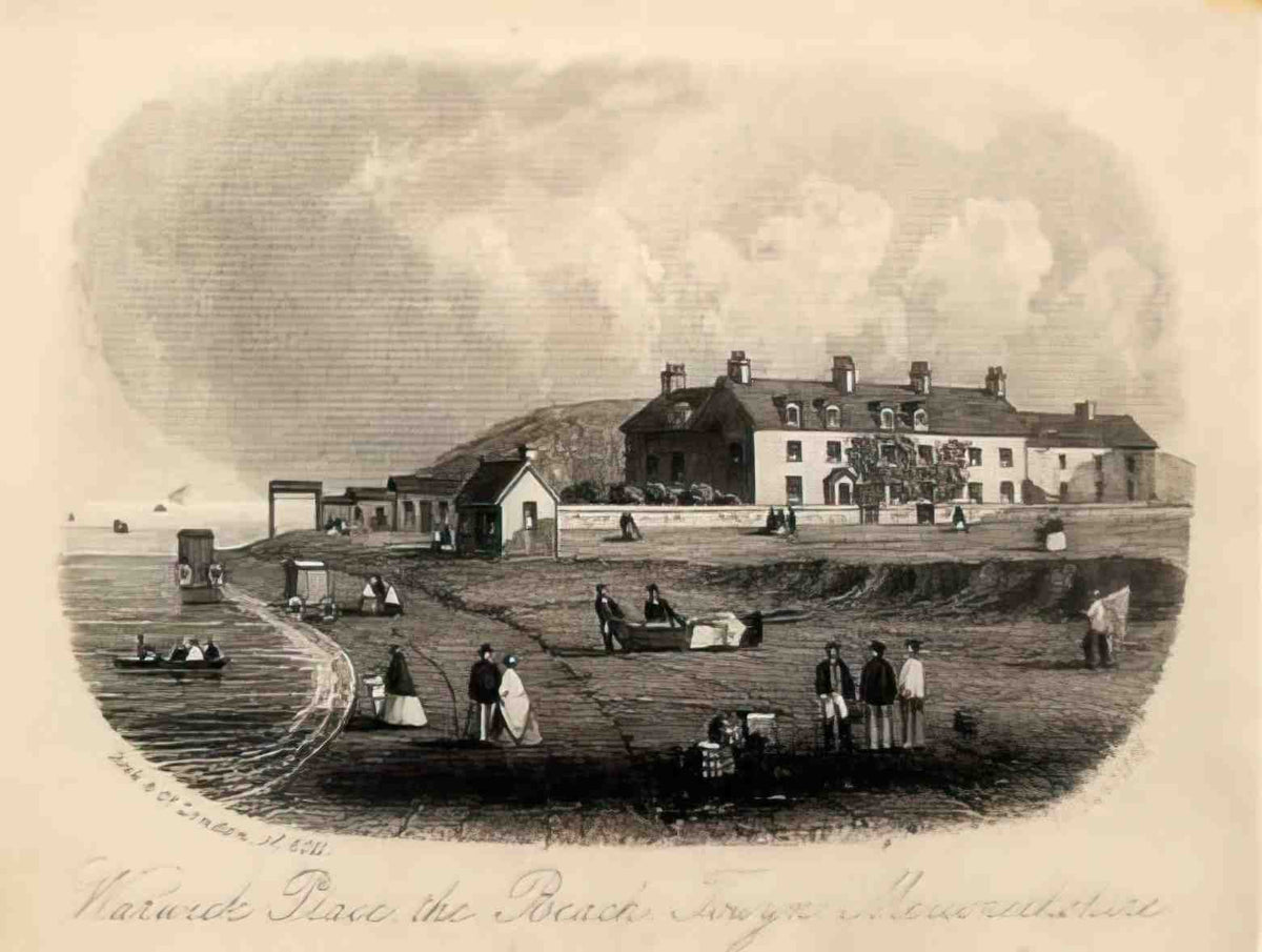 Merionethshire Towyn Warwick Place 1869 Vintage A4 Photo Print