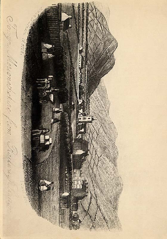 Merionethshire Towyn from railway station 1868 vintage old A4 Photo Print