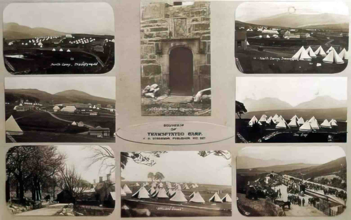 Merionethshire Trawsfynydd Military Camp 1914 Vintage A4 Photo Print