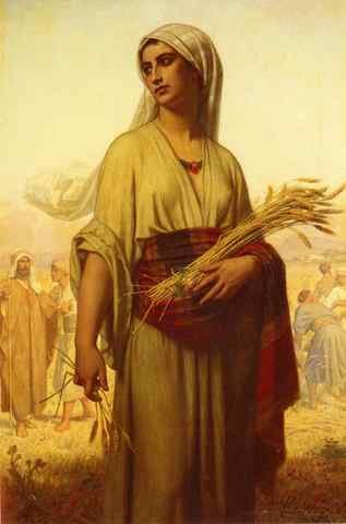 Merle Hugues Ruth In The Fields A4 Photo Print