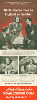 Merle Oberon Soldiers 1940s Vintage Retro Advert Poster