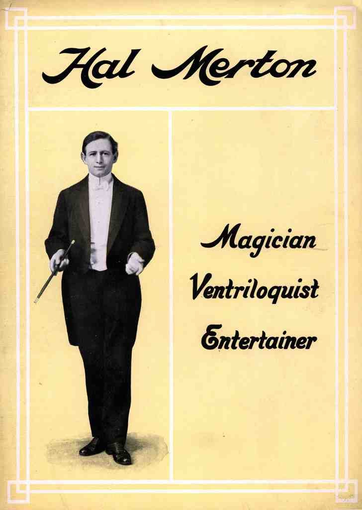 Merton 2 Magic Magician Vintage A4 Photo Print
