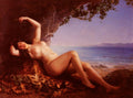 Merwart Paul Bacchante Aux Raisins Art A4 Photo Print