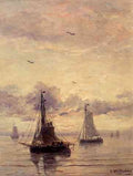 Mesdag Hendrik Willem Evening Anchorage A4 Photo Print