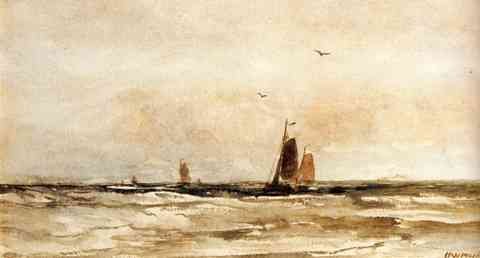 Mesdag Hendrik Willem Seascape A4 Photo Print