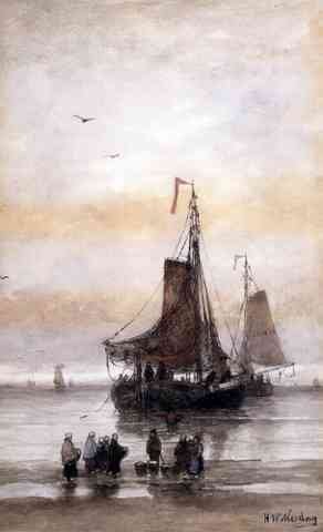 Mesdag Hendrik Willem The Arrival Of The Fleet A4 Photo Print