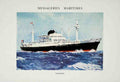Messageries Maritimes Ship Caledonien 1950S Brenet Vintage Advert A4 Photo Print