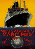  Messageries Vintage A4 Photo Print