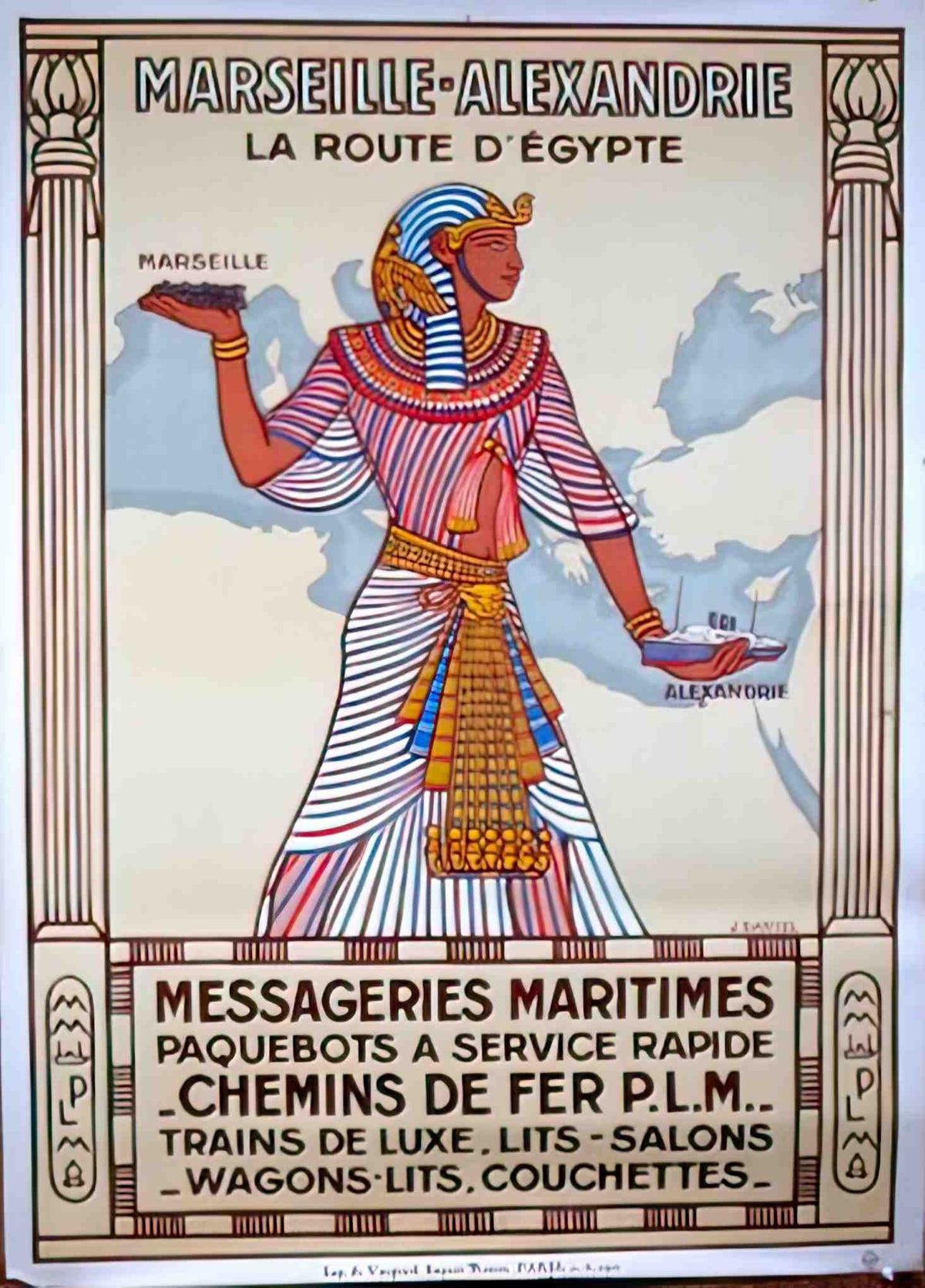 MessageriesEgypt 2 Advert A4 Photo Print