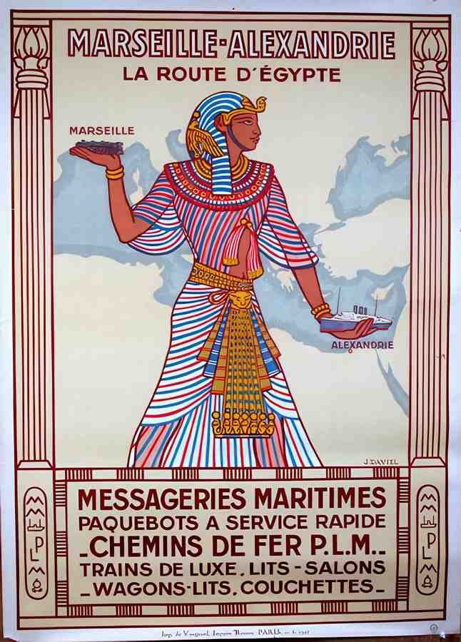 MessageriesEgypt 2 Vintage Advert A4 Photo Print