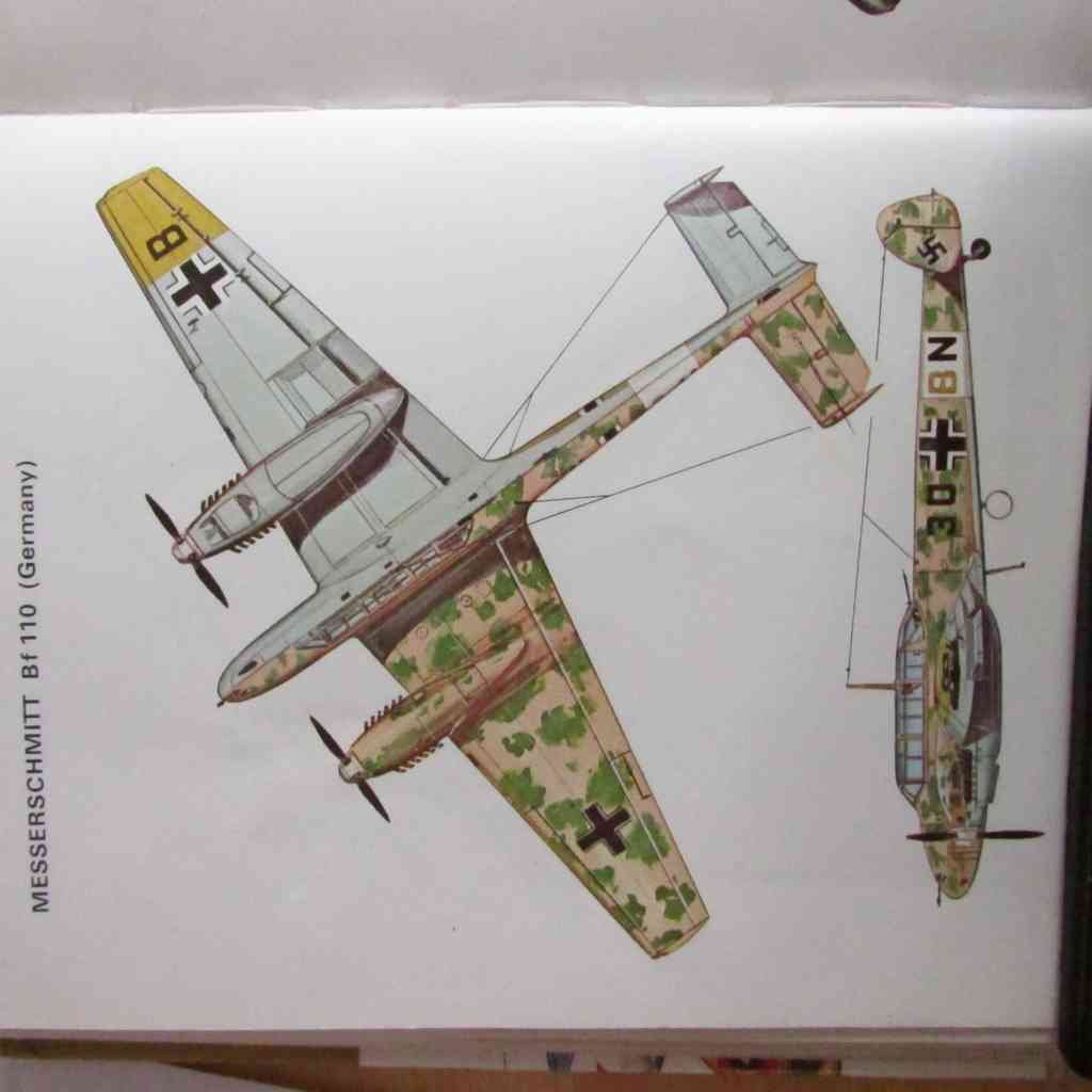 Messerschmitt BF 110C 1 Germany North Africa 1942 A4 Photo Print