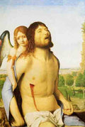 Messina Antonello Da The Dead Christ Supported By An Angel A4 Photo Print