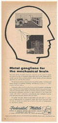 Metal Ganglion Brain Vintage Retro Advert Ads A4 Photo Print