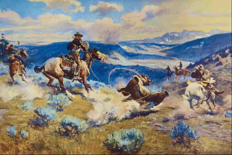 522000 Loops And Swift Horses Are Surer Than Lead Cm Russell A4 Photo Print