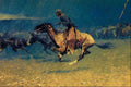 522003 Stampeded By Lightning Frederic Remington A4 Photo Print