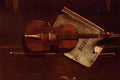522006 The Old Cremona William Michael Harnett A4 Photo Print