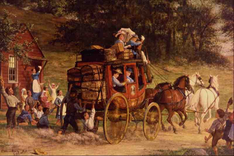522008 The Pemigewasset Coach Enoch W Perry Jr A4 Photo Print