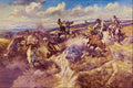 522010 A Tight Dally And A Loose Latigo Charles M Russell A4 Photo Print