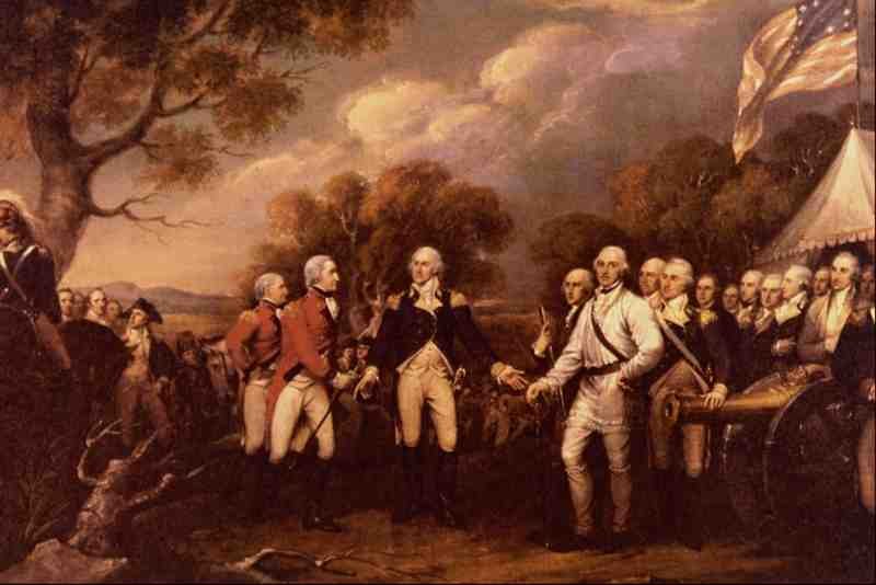 522016 Surrender Of General Burgoyne John Trumbull A4 Photo Print