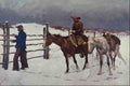 522019 The Fall Of The Cowboy Frederic Remington A4 Photo Print