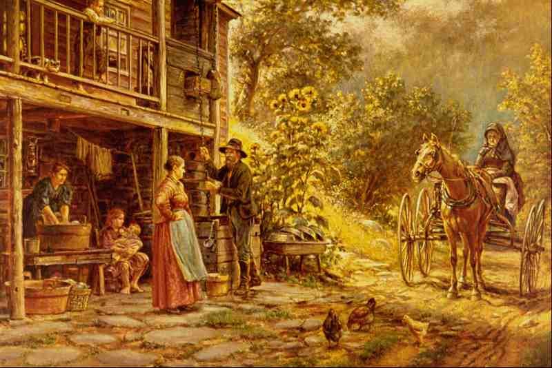 522041 Off The Main Road Edward Lamson Henry A4 Photo Print