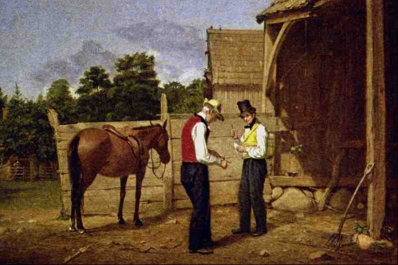 522045 Bargaining For A Horse William Sidney Mount A4 Photo Print