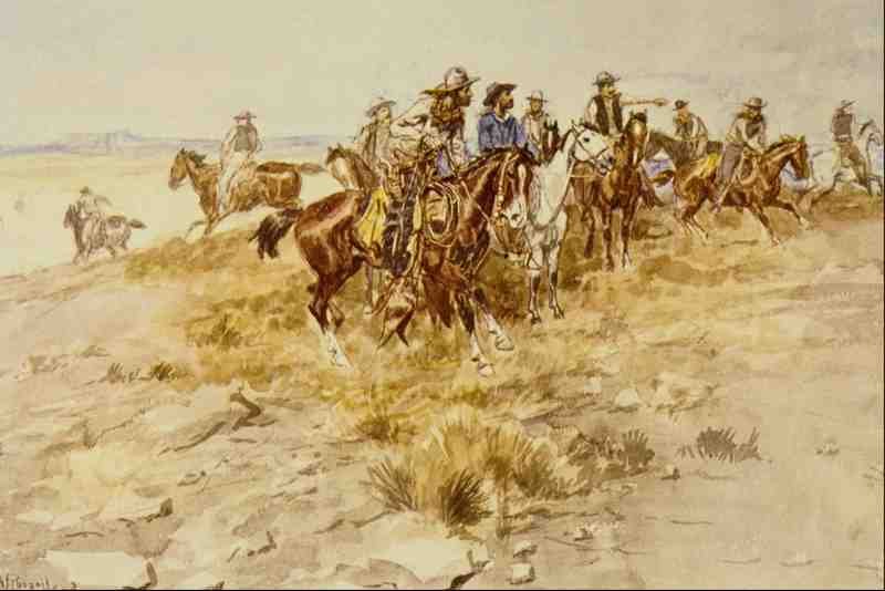 522046 The Alarm Charles M Russell A4 Photo Print