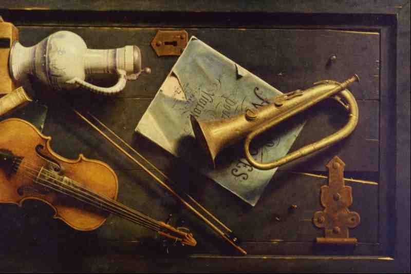 522053 Old Models William Michael Harnett A4 Photo Print
