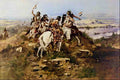 522055 Indians Discovering Lewis And Clark Charles M Remington A4 Photo Print