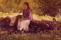522056 On The Fence Winslow Homer A4 Photo Print