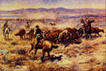 522063 The Roundup Charles M Russell A4 Photo Print