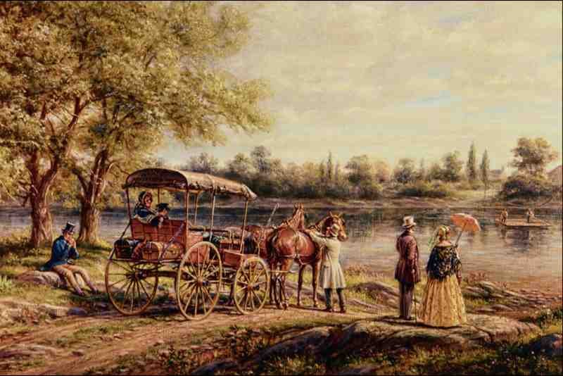 522079 Waiting For The Ferry Edward Lamson Hery A4 Photo Print