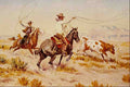 522090 Roping A Maverick Olaf C Seltzer A4 Photo Print