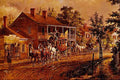 522093 Coach Coming Around The Bend Edward Lamson Henry A4 Photo Print