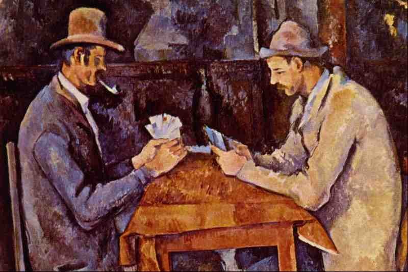 523002 The Card Players Paul Cezanne A4 Photo Print
