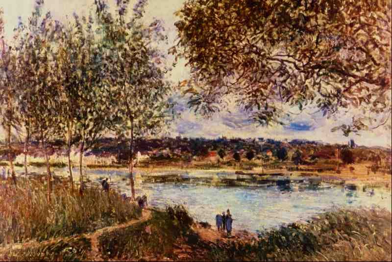 523023 The Path To The Old Ferry 1880 Alfred Sisley A4 Photo Print